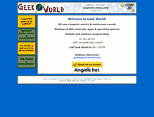Tablet Screenshot of geek-world.com