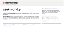 Tablet Screenshot of geek-world.pl
